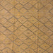 Square Abstract Yellow Modern Rug, abs5124