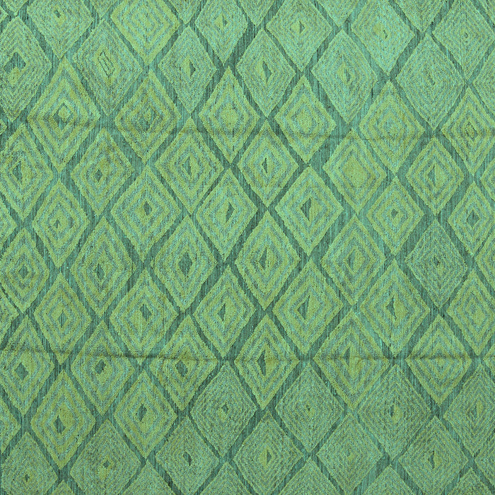 Square Abstract Turquoise Modern Rug, abs5124turq