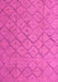 Machine Washable Abstract Pink Modern Rug, wshabs5124pnk