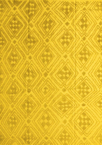 Abstract Yellow Modern Rug, abs5125yw