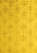 Abstract Yellow Modern Rug, abs5125yw