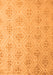 Machine Washable Abstract Orange Modern Area Rugs, wshabs5125org