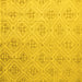 Square Abstract Yellow Modern Rug, abs5125yw