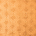 Square Abstract Orange Modern Rug, abs5125org