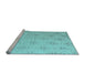 Sideview of Machine Washable Abstract Light Blue Modern Rug, wshabs5125lblu