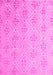 Machine Washable Abstract Pink Modern Rug, wshabs5125pnk