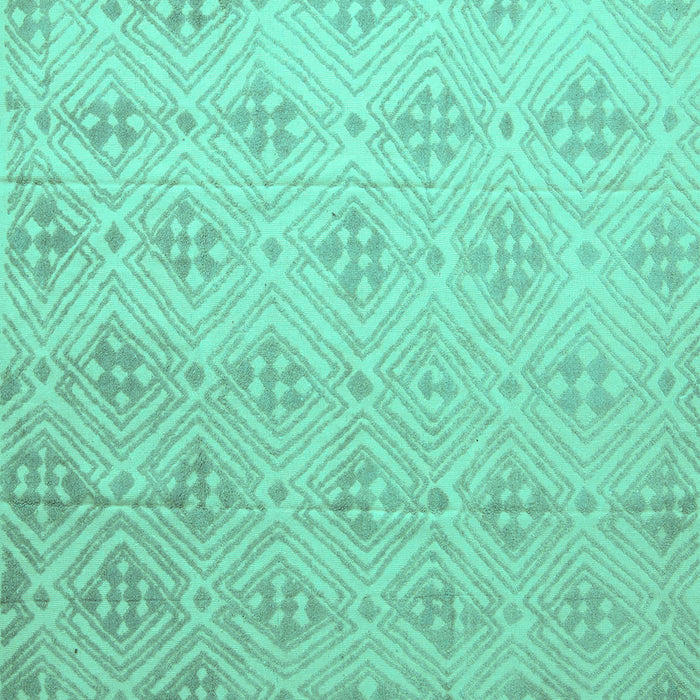 Square Abstract Turquoise Modern Rug, abs5125turq