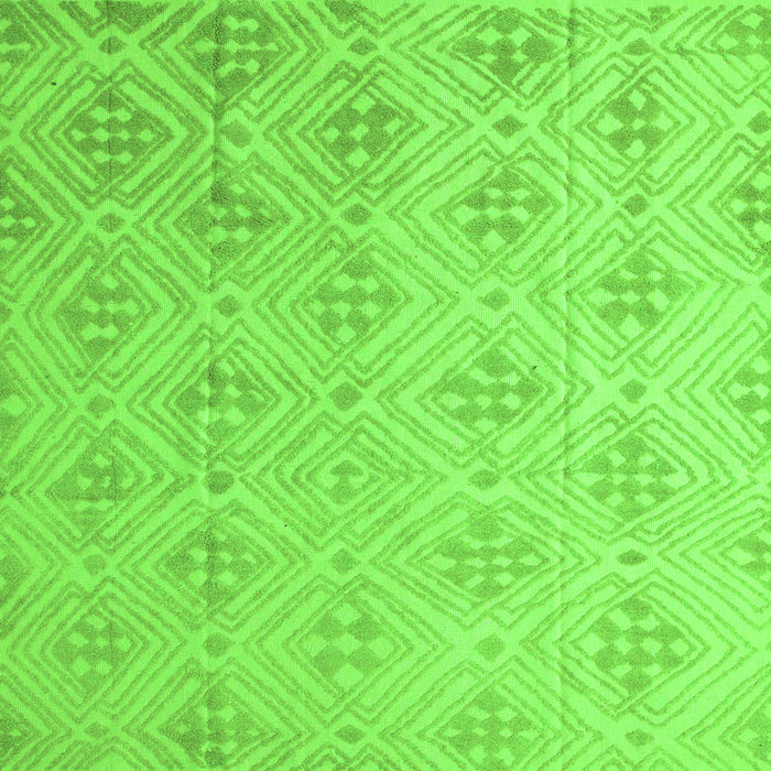 Square Abstract Green Modern Rug, abs5125grn