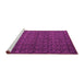 Sideview of Machine Washable Abstract Pink Modern Rug, wshabs5126pnk