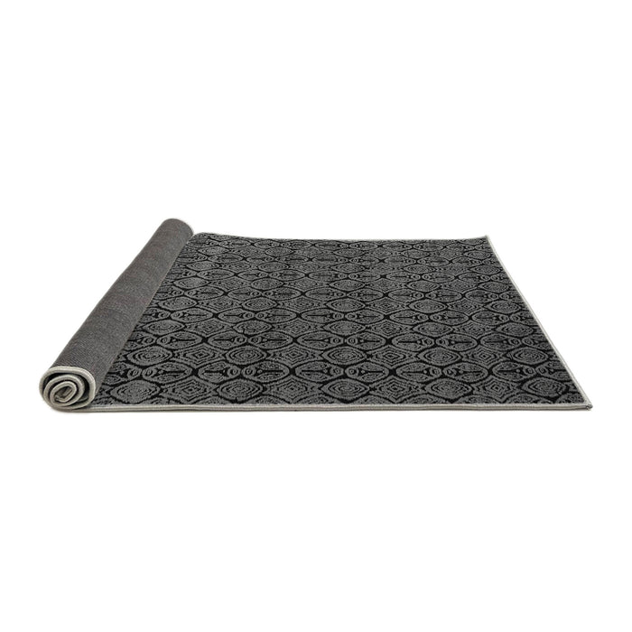 Sideview of Abstract Gray Modern Rug, abs5126gry
