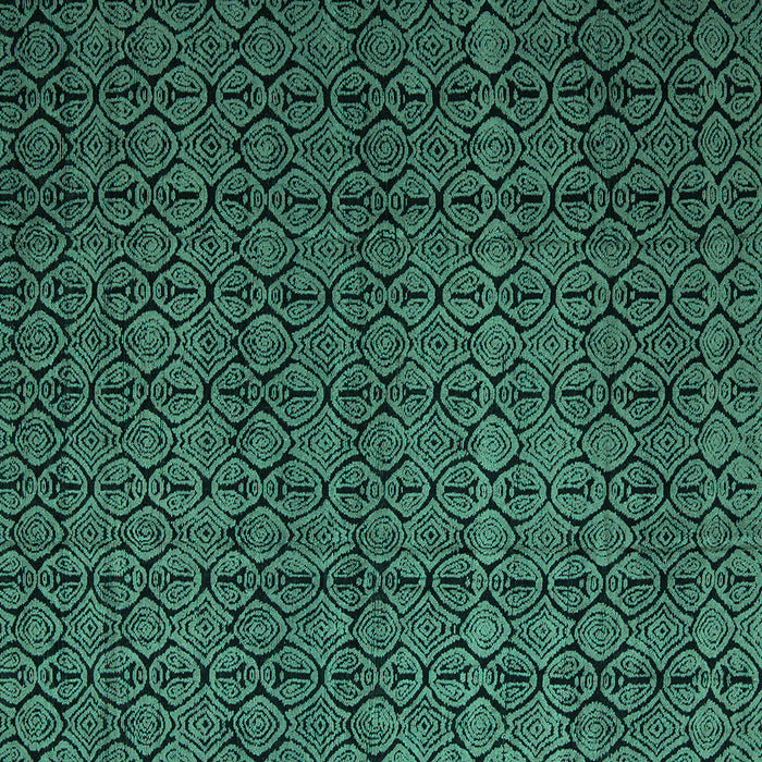 Square Abstract Turquoise Modern Rug, abs5126turq