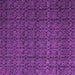 Square Machine Washable Abstract Purple Modern Area Rugs, wshabs5126pur