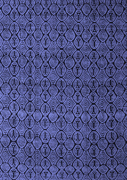 Abstract Blue Modern Rug, abs5126blu