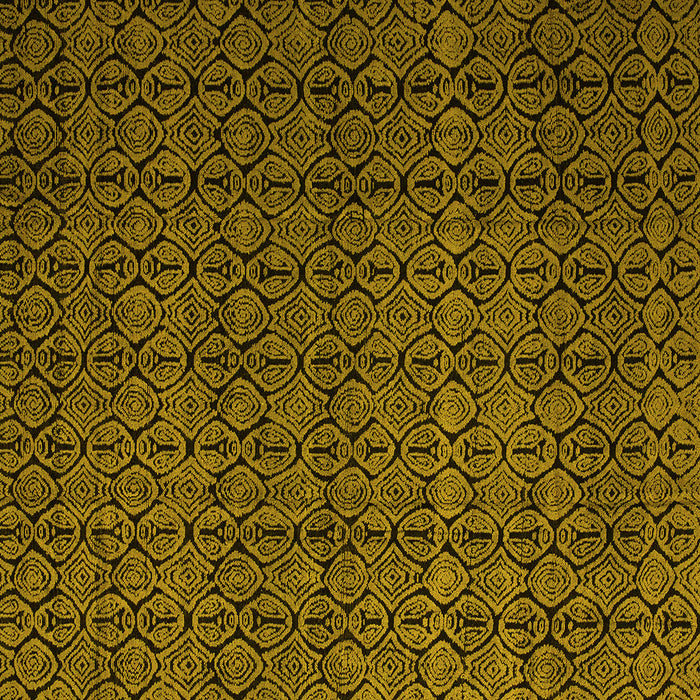 Square Abstract Yellow Modern Rug, abs5126yw
