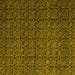 Square Abstract Yellow Modern Rug, abs5126yw