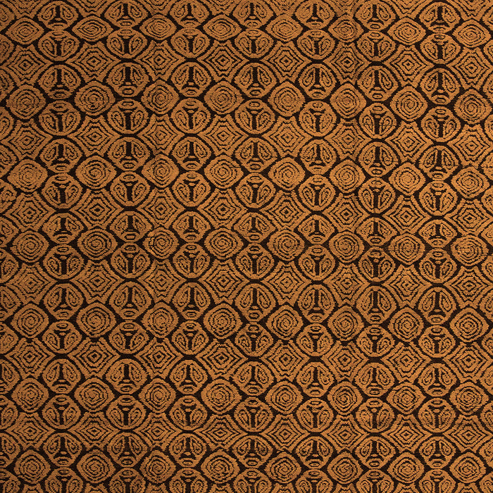 Square Abstract Orange Modern Rug, abs5126org