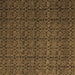 Square Machine Washable Abstract Brown Modern Rug, wshabs5126brn