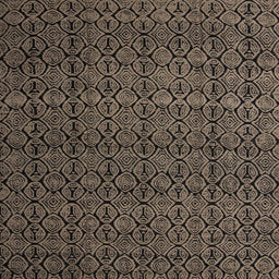 Square Abstract Dark Almond Brown Modern Rug, abs5126