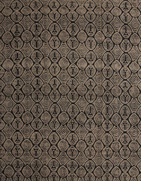 Machine Washable Abstract Dark Almond Brown Rug, wshabs5126