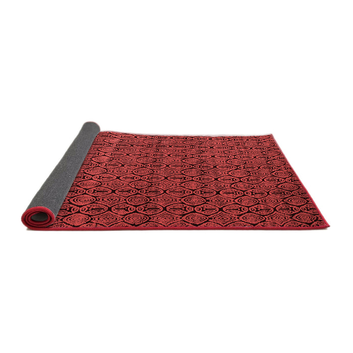Abstract Red Modern Area Rugs