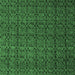 Square Abstract Emerald Green Modern Rug, abs5126emgrn