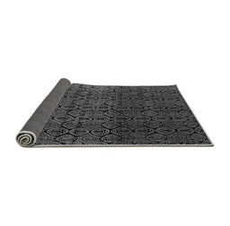 Sideview of Abstract Gray Modern Rug, abs5127gry