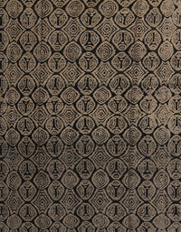 Machine Washable Abstract Dark Almond Brown Rug, wshabs5127