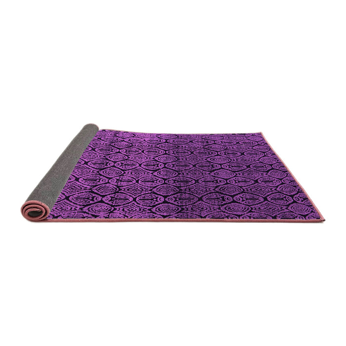 Sideview of Abstract Purple Modern Rug, abs5127pur