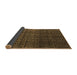 Sideview of Abstract Brown Modern Rug, abs5127brn