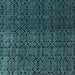 Square Machine Washable Abstract Light Blue Modern Rug, wshabs5127lblu