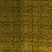 Square Abstract Yellow Modern Rug, abs5127yw