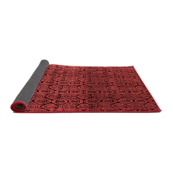 Abstract Red Modern Area Rugs