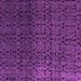 Square Machine Washable Abstract Purple Modern Area Rugs, wshabs5127pur