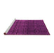 Sideview of Machine Washable Abstract Pink Modern Rug, wshabs5127pnk