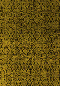 Abstract Yellow Modern Rug, abs5127yw