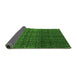 Sideview of Abstract Green Modern Rug, abs5127grn