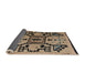 Sideview of Abstract Dark Brown Modern Rug, abs5128