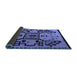 Sideview of Abstract Blue Modern Rug, abs5128blu