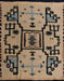 Abstract Dark Brown Modern Rug, abs5128