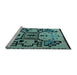 Sideview of Machine Washable Abstract Light Blue Modern Rug, wshabs5128lblu