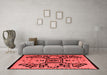 Modern Red Washable Rugs