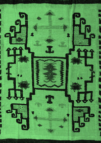 Abstract Emerald Green Modern Rug, abs5128emgrn