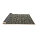 Sideview of Abstract Sand Brown Modern Rug, abs5129