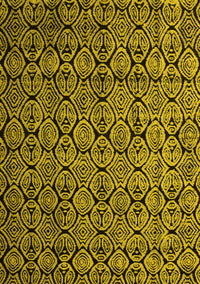 Abstract Yellow Modern Rug, abs5129yw