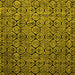 Square Abstract Yellow Modern Rug, abs5129yw