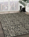 Abstract Sand Brown Modern Rug in Family Room, abs5129