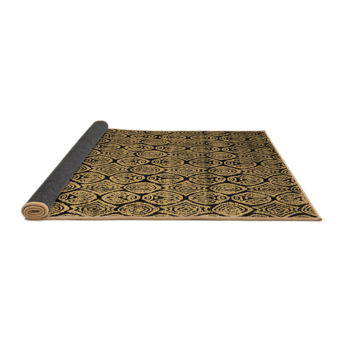 Sideview of Abstract Brown Modern Rug, abs5129brn