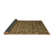 Sideview of Abstract Brown Modern Rug, abs5129brn