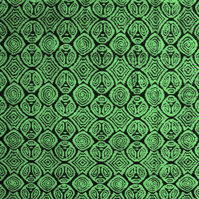 Square Machine Washable Abstract Emerald Green Modern Area Rugs, wshabs5129emgrn