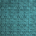 Square Abstract Light Blue Modern Rug, abs5129lblu